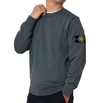 ストーンアイランド スウェット クルーネック ワッペン ライトブルー M ストーンアイランド スウェット クルーネック ワッペン ライト